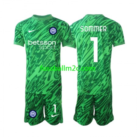 Fußballtrikots Inter Mailand Yann Sommer 1 Torwart Kinder Heim Trikotsatz 2024-2025 Fußballtrikots Inter Mailand Yann Sommer 1 Torwart Kinder Heim Trikotsatz 2024-2025